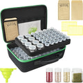 104 Slots Seed Storage Organizer Box with 20 Envelopes, Garden Seed Containers 1 oz 5 oz with Labels, Seed Packet for Plant, Flower,Vegetable Seeds