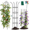 100% Metal Tower Obelisk Garden Trellis 6.6 Ft Plant Support for Climbing Plants Rose Bush Round Trellis for Pots Rustproof Metal Plant Flower Trellises for Clematis Vine Jasmine Outdoor Indoor