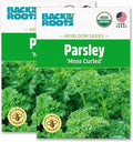 Back to The Roots 100% Organic Heirloom Seeds - Parsley Value Pack (840mg Total)