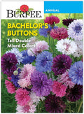 Burpee Tall Double Cornflower Seeds - Heirloom Blue Bachelor Buttons