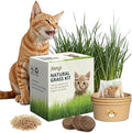 Cat Grass Kit for Indoor Cats – x3 Seed Packets | Cat Grass Seeds with Recyclable Planter & Coconut Coir Expanding Soil Discs – Wheatgrass Grass