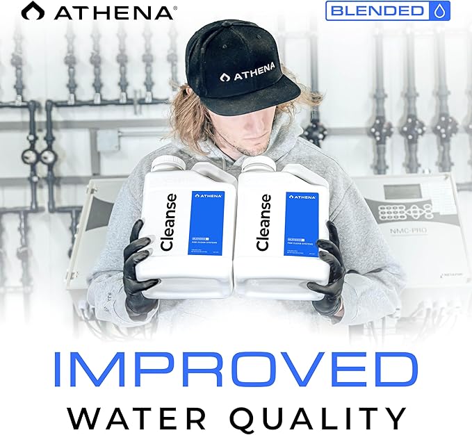 Athena Blended Cleanse | Plant-Safe System Cleaner for Hydroponics | Descaler Solution & Irrigation Line Cleaner | 1 Gallon