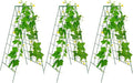 3 Packs 23.6" W x 54" H Foldable Cucumber Trellis, A-Frame Garden Grow Support for Cucumber, Squash, Peas and Flowers - Lightweight