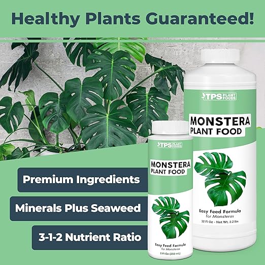 Monstera Plant Food – Liquid Fertilizer for Bigger Split Leaves, Lush Growth & Strong Roots, 8 oz