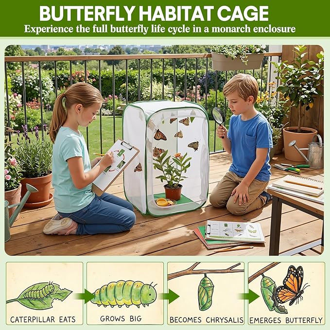 2 Pack Mesh Plant Covers 15.7 x 15.7 x 23.6 Inch Tomato Crop Netting Cage Garden Tents for Plant Protection from Insects Animals Outdoor Tall Crop Cage for Fruit, Vegetables, Flowers and Herbs