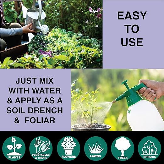 Organic Liquid Mineral Fertilizer for Plants – Fix Nutrient Deficiencies & Restore Soil Health – Micronutrients for Strong Growth & Yield – Garden, Vegetables, Indoor (GGO Mineralizer)