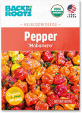 Back to The Roots 100% Organic Seed Packet - Pepper, 'Habanero' 140mg