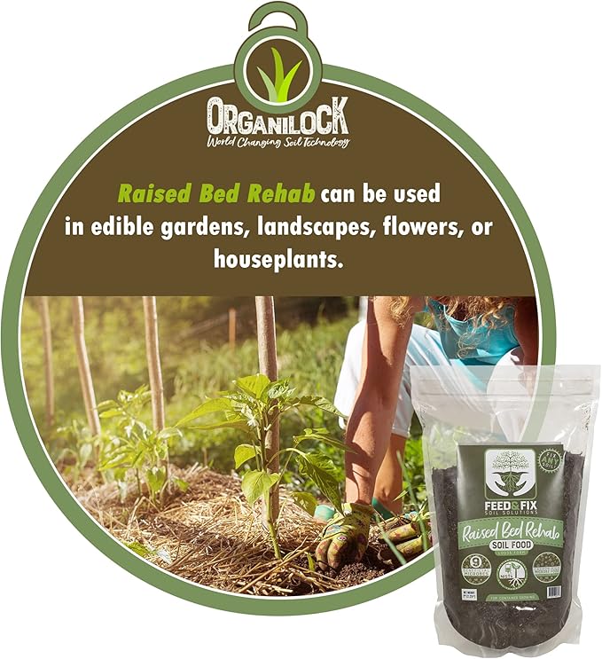 Raised Bed Rehab Potting Garden Soil for Growing (2 Pound Bag)