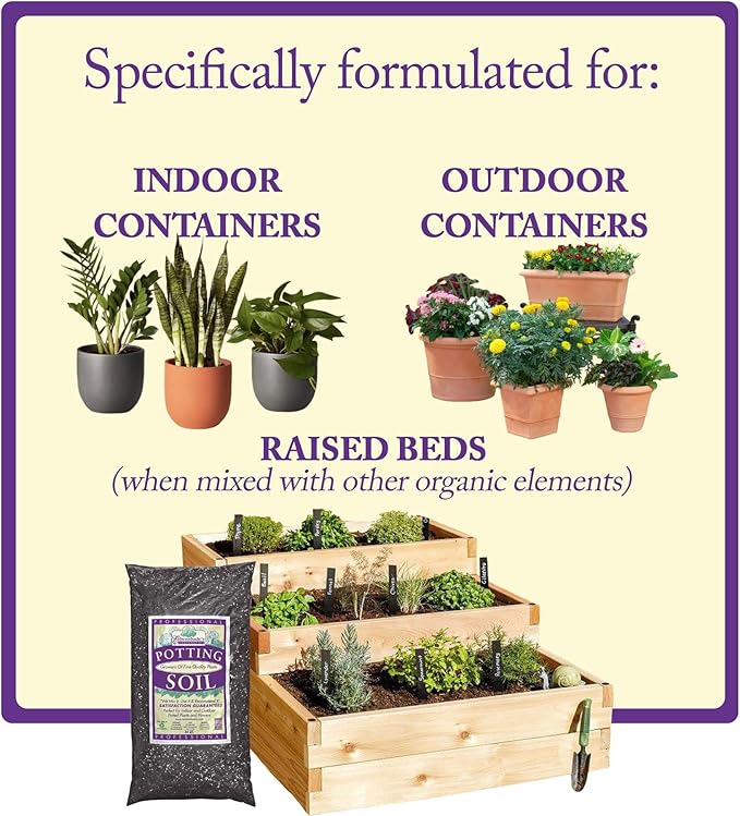 Esbenshade's Professional Lightweight Potting Mix, 14 Quart Bag - Soilless Blend for Indoor/Outdoor Plants - Raised Beds & Containers - Peat Moss, Perlite, Bark, Lime