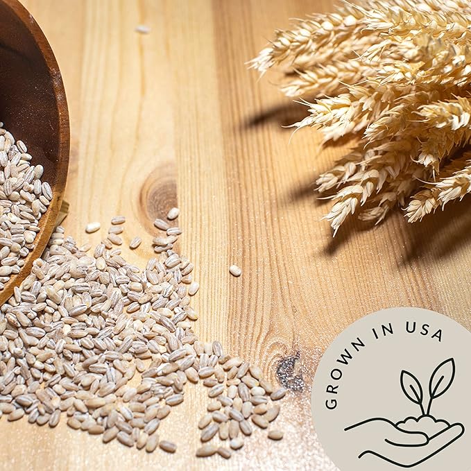 Be Still Farms Organic Pearl Barley Grain (4.8lb) - Pearled Barley Seeds for Soup Pot in Bulk - Not Hulled | Similar to Hulless Barley | Quick Cook Barley for Porridge Cereal | USDA Organic | Vegan