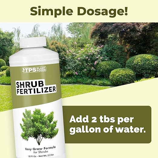 Shrub Fertilizer – Liquid Plant Food for Fuller Growth, Rich Green Foliage & Stronger Roots, 32 oz