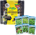 Jiffy Plant Germination Kit - Seed Starter Tray with Lettuce Seeds, 36 Cell, 2 Pack - Plastic