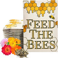 Wildflower Seed Packets Feed The Bees Party Favors (Pack of 30) - Bee Friendly & Pollinator Wildflower Seed for Planting Gardening