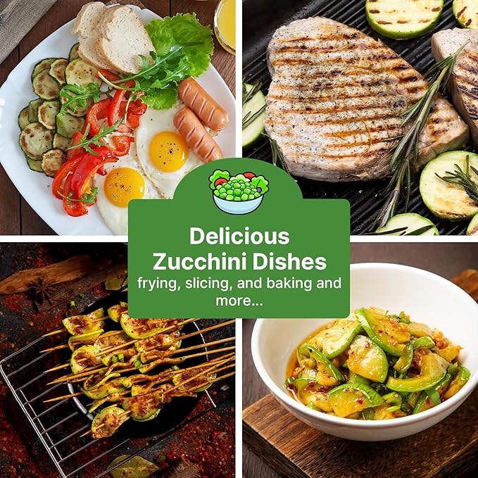Groundio Black Beauty Zucchini Seeds for Planting, Approx 4g - Non-GMO Heirloom Seeds for Home Vegetable Garden