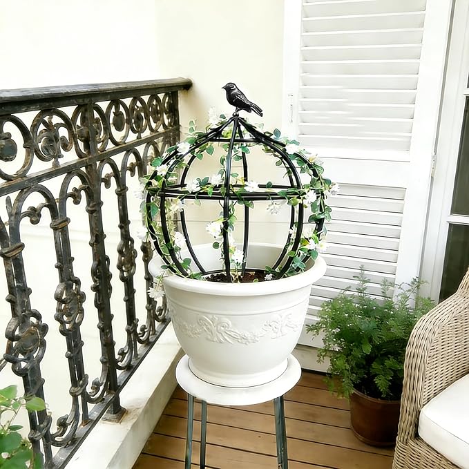 Sturdy Metal Garden Obelisk Trellis for Climbing Plants - 11.5" x11.5" x18" Versatile Support for Roses, Topiaries & Houseplants - Easy to Assemble, Durable & Decorative for Indoor/Outdoor Displays