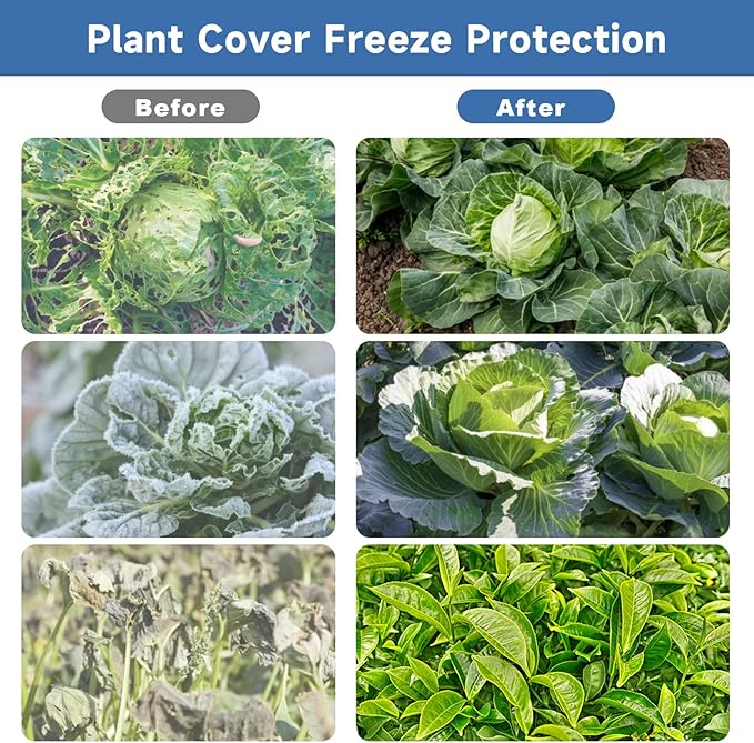 Plant Covers Freeze Protection,10 ft x 30 ft 1.1oz/yd² Thicker Floating Row Blanket Cover Fabric Plant Cloth for Winter Frost Snow and Garden Protection
