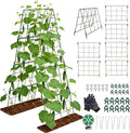 Heavy Duty Adjustable A-Frame Trellis for Climbing Plants,48"x16", Rust-Proof Metal Garden Trellis with Dense Grid, Ideal for Raised Beds, Cucumbers, Tomatoes, Beans, and Outdoor Vines (1 Pcs)