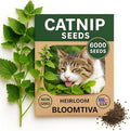 Catnip Seeds for Planting Indoors and Ourdoors - 𝗡𝗢𝗡-𝗚𝗠𝗢 Cat Nip Seeds (Bulk Pack) Heirloom Herb - Made in 𝗨𝗦𝗔 - High Germination Rate - Plants for Cats and Humans (Nepeta Cataria)