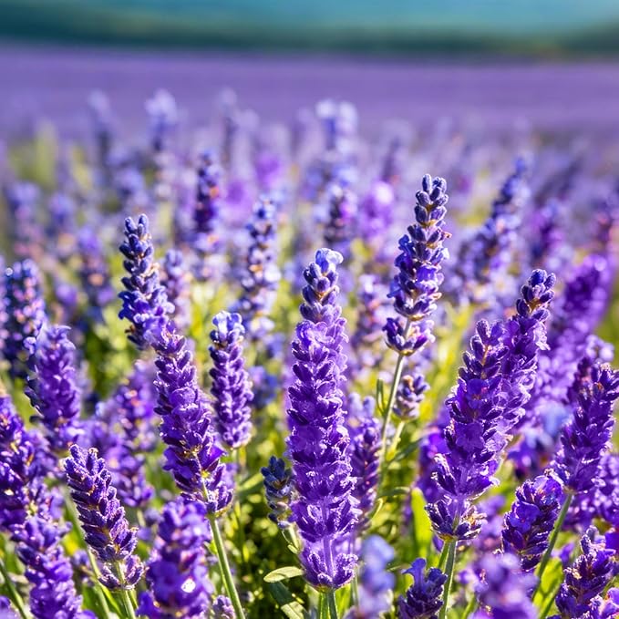 9500pcs Lavender Perennial Flower Seeds for Planting, Non-GMO Heirloom Purple Lavender Perennial Wildflower Plant Seeds, Open Pollinated Beauty Home Garden Flowers in Outdoors Indoors