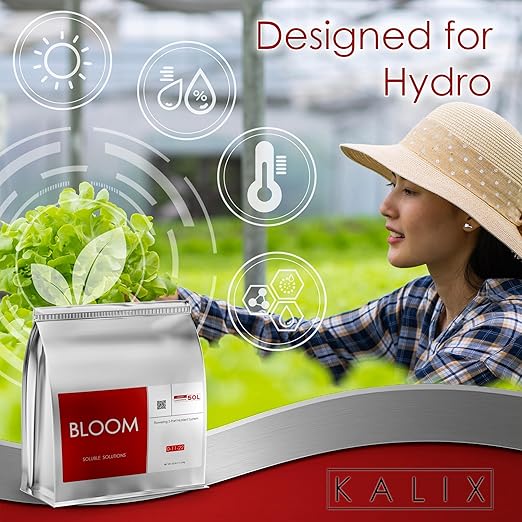 KALIX Bloom | Hydroponic Bloom Fertilizer for Flowering Plants | High Phosphorus Potassium PK Booster for Tomatoes, Fruit, & Herbs (2lb)