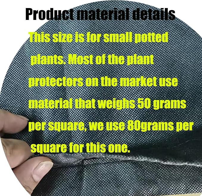 EJW Plant Covers Freeze Protection, Plant Cover, Plants Cover for Winter,Frost Blankets for Outdoor Plants,Frost Covers for Outdoor plants2 PCS, Cylindrical 19.6 * 14.5 * 14.5inch