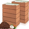 Halatool 10-Pack Coco Coir Bricks, Organic Coconut Coir Soil for Plants, Gradening, Seed Starter, Potting Mix, Reptile Substrate, 72 Quart Expanding Soil
