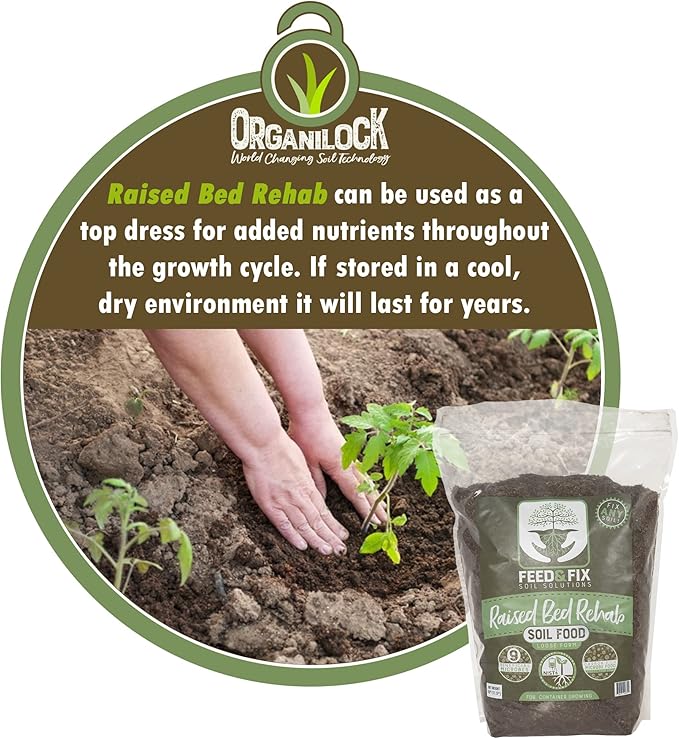 Raised Bed Rehab Potting Garden Soil for Growing (10 Pound Bag)
