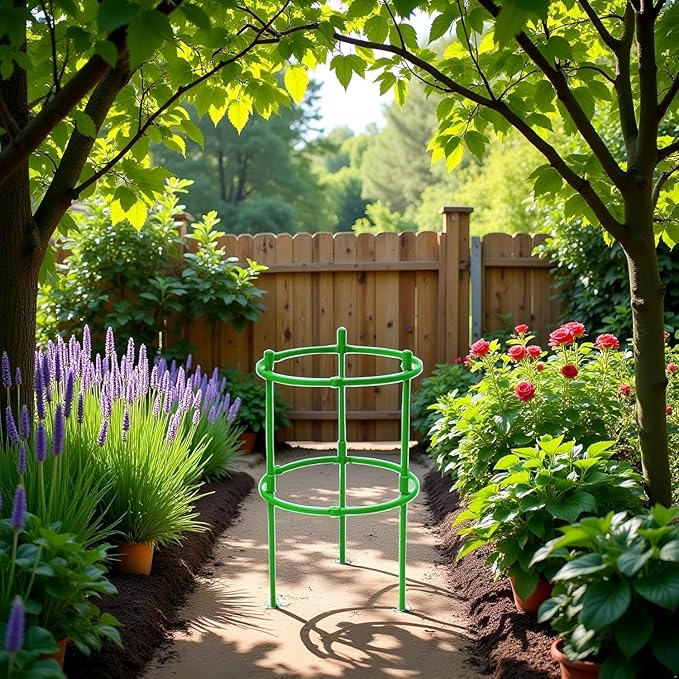 Tomato Cage | Tomato Support | Adjustable Green Plant Supports for Garden | 48in Deformable Assembled Tomato | Trellis for Vegetable, Flower and Fruit Growing，Plant Support Structures