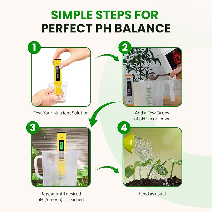 Humboldts Secret pH Up and pH Down Control Kit | Liquid Nutrient Solution Balancer for Plants | for Soil, Hydroponic, Coco, and DWC Systems | Supports Nutrient Absorption and Growth | 32 Ounce
