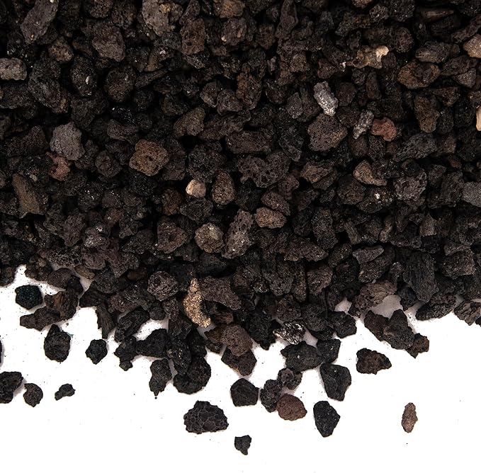 18 Pounds Black Lava Rock Soil Additive for Succulents Cactus, Volcanic Rock Stones for Plants