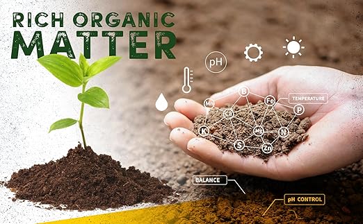 High Nitrogen Humic Acid Organic Garden Fertilizer, Soil Activator for Plants – Fertilizer, Conditioner, & Soil Amendments - Water Soluble Humic Acid for Plants by Humate USA Organic Juice Growth 150g