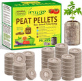 Legigo 100 Pcs 30mm Seed Starter Peat Pellets Pods for Seedlings- Compressed Seed Starting Pellets Seed Starter Pods Plugs Soil Peat Pods for Starting Seeds, Garden Planting Herb Flower Vegetables