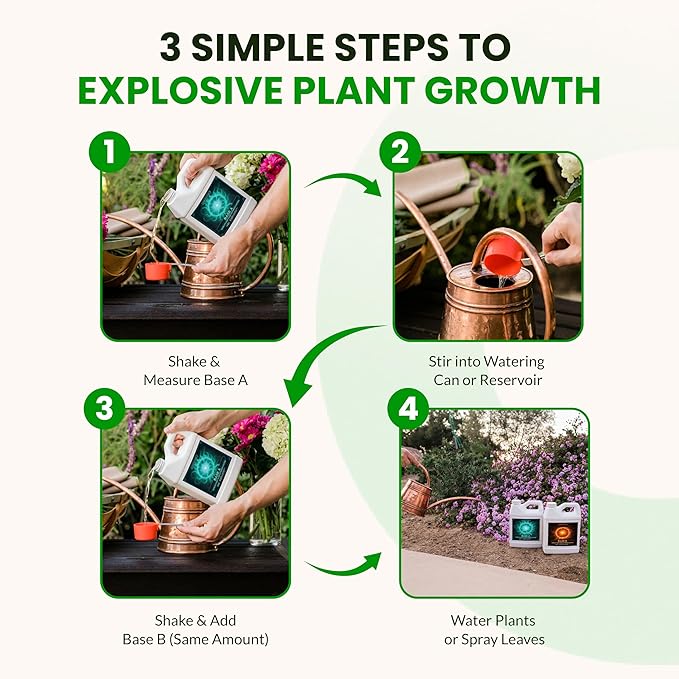 Humboldts Secret Base A & B Liquid Hydroponic Fertilizer | Complete Hydroponic Nutrients for Indoor and Outdoor Plants | Supports Healthy Vegetative Growth and Flowering Stage | 8 Ounce Set