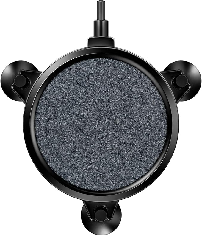 VIVOSUN Air Stone Disc 4 x 4 Inch with Shell and Sucker for Aquarium, Fish Tank and Hydroponics Air Pump