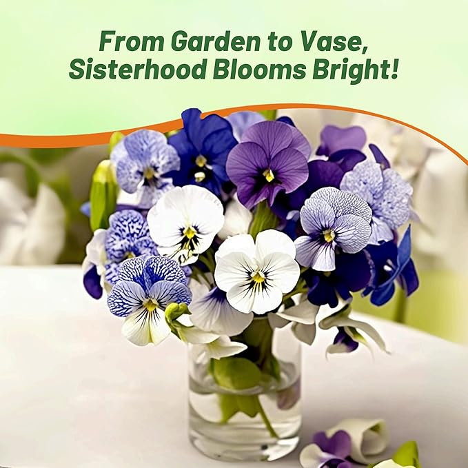 Outsidepride Sorority Sisters Viola Pansy Seeds for Planting - 100 Pcs. Perennial, Spreading, Cold-Hardy & Pollinator Friendly Flowers with Fragrant Blooms for Garden Beds & Container Displays