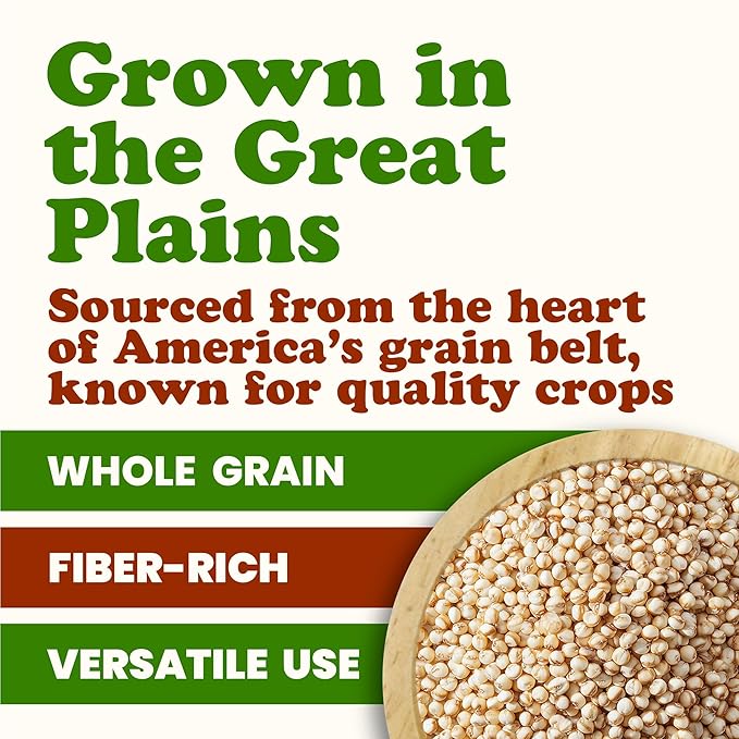 Food to Live Organic Great Plains White Sorghum Grain, 1.5 Pounds – Whole Ancient Groats. High Fiber. No-GMO. Raw Milo Seeds. Vegan, Kosher, Bulk