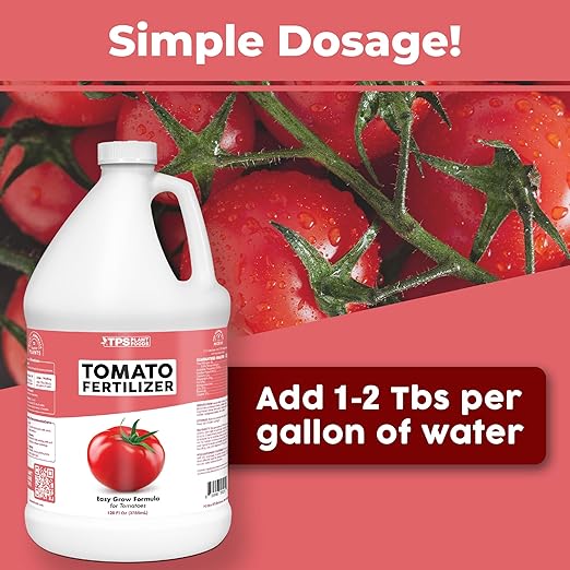 TPS NUTRIENTS Tomato Fertilizer for Tomato and Vegetable Gardens, Liquid Plant Food, 1 Gallon (128 oz)