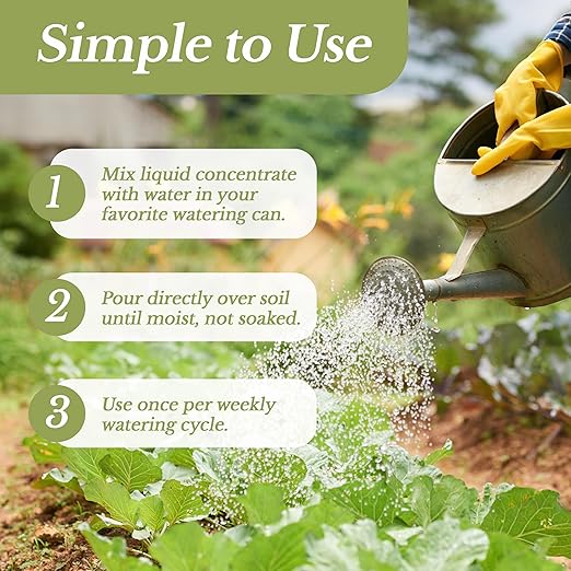 LEAVES AND SOUL Professional Liquid Pumpkin Fertilizer | 5-1-5 Concentrate, Liquid Plant Fertilizer for Garden, Healthy Produce, Good Harvest, Multi-Purpose Blend & Gardening Supplies | 8 oz
