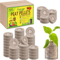 Legigo 50 Pcs 36mm Seed Starter Peat Pellets for Seedlings- Compressed Seed Starter Pods Seed Starting Pellets Plugs Soil Peat Pods for Starting Seeds, Garden Planting Herb Flower Vegetables