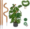 3 Pack 50 Inch Bendable Moss Pole Monstera Plant Support for Climbing Plants Indoor DIY Tall Moss Ploles Made of Coco Coir Sticks Support Stakes for Pothos Philodendron Potted Plants to Grow Upwards