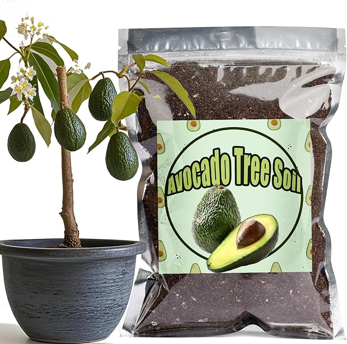 Organic Avocado Tree Potting Soil Mix 4qt, Enhance Growth and Transplant Success for Avocado Plants