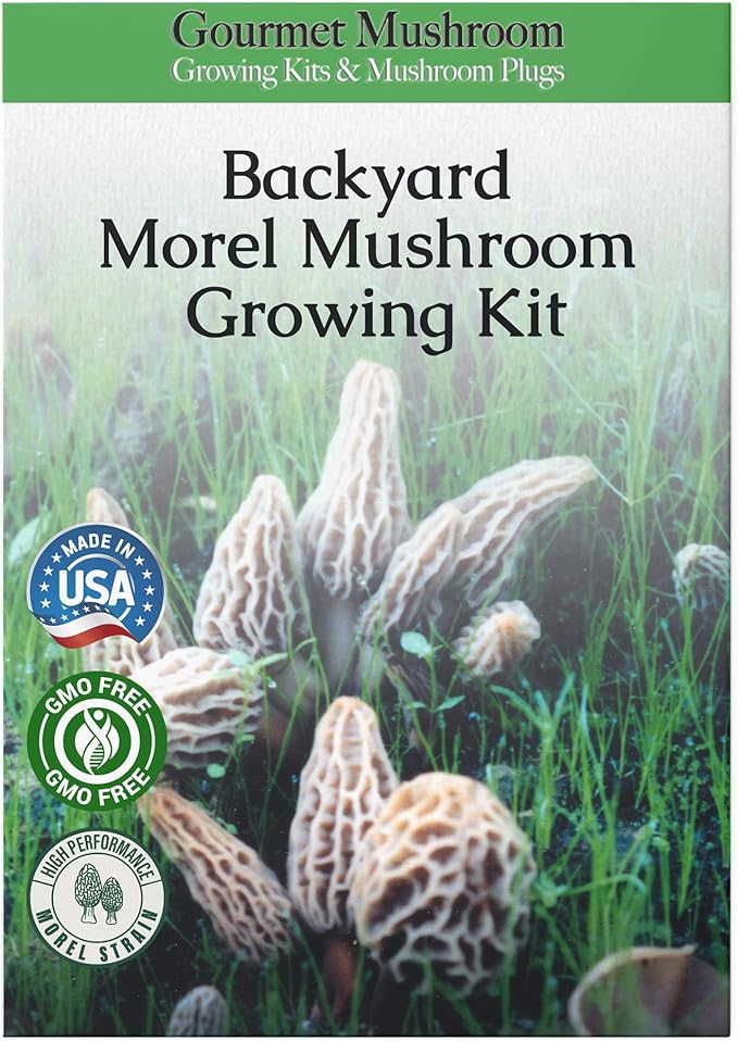MOREL HABITAT KIT® Morel Mushroom Growing Kit (Morchella), Compatible with Any Soil Type Across The U.S., Outdoor Garden & Backyard Cultivation Set with Full Instructions - Made in The USA