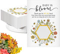Fumete 50 Pack Baby in Bloom Seed Packets Baby Shower Party Favor for Guest Envelopes Kraft with Clear Window Resealable Seed Organizer Storage Bag for Gender Reveal Party, No Seeds(Bee)