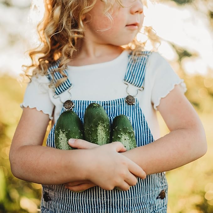 Boston Pickling Cucumber - 25 Seeds - Heirloom & Open-Pollinated Variety, Non-GMO Vegetable Seeds for Planting Indoors or Outdoors in The Home Garden, Thresh Seed Company