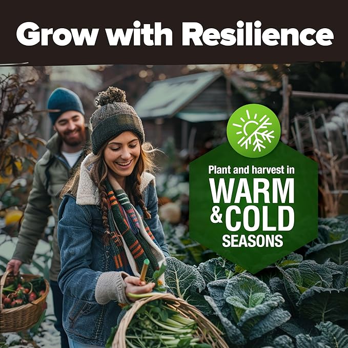 HOME GROWN Heirloom Vegetable Seeds - 15 Varieties, 7,000+ Non GMO Seeds for Planting, Complete Vegetable Garden Kit for Indoor & Outdoor Growing, Survival Seed Vault for Preppers