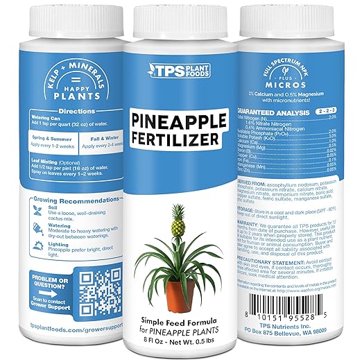 Pineapple Fertilizer – Liquid Plant Food for Bigger Fruit, Stronger Root Development & Healthy Tropical Growth, 32 oz