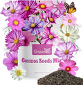 Cosmos Seeds Wildflower Mix 1 Oz, Over 3,000+, 4 Varieties Flowers Seeds for Planting (Radiance, Purity, Pinkie, Picotee), Open Pollinated Bulk