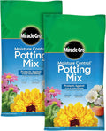 Miracle-Gro Moisture Control Potting Mix - Plant Soil for Container Plants, Protects Against Over- and Under-Watering, 16 qt. (2-Pack)