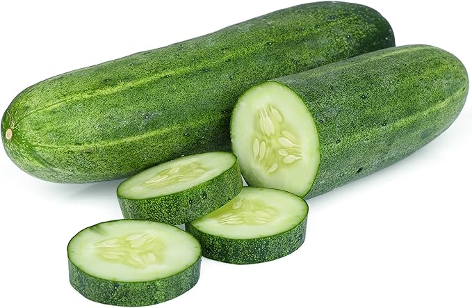 TKE Farms & Gardens - Cucumber Seeds, Straight Eight, 55 Non-GMO Heirloom Pickling Cucumber Seeds, Ideal for Slicing, Salads and Crisp Pickles, Includes Easy-to-Follow Instructions, Qty 1