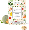Woods Creek Seeds: Hearts of Gold Cantaloupe Melon Seeds for Planting - Over 90 Heirloom Non-GMO Cantaloupe Seeds for Planting - Beginner Friendly Fruit Seeds for Home Gardening